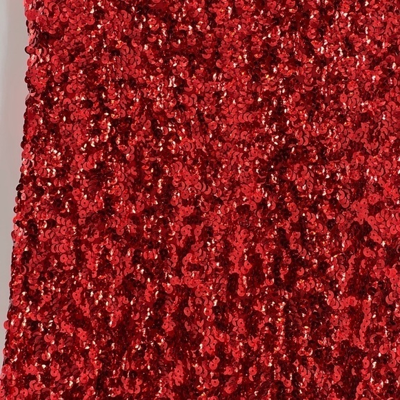 NO BRAND GREAT FOR VALENTINES DAY RED DRESS RHINESTONE - Picture 3 of 4